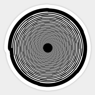 opart circle Sticker